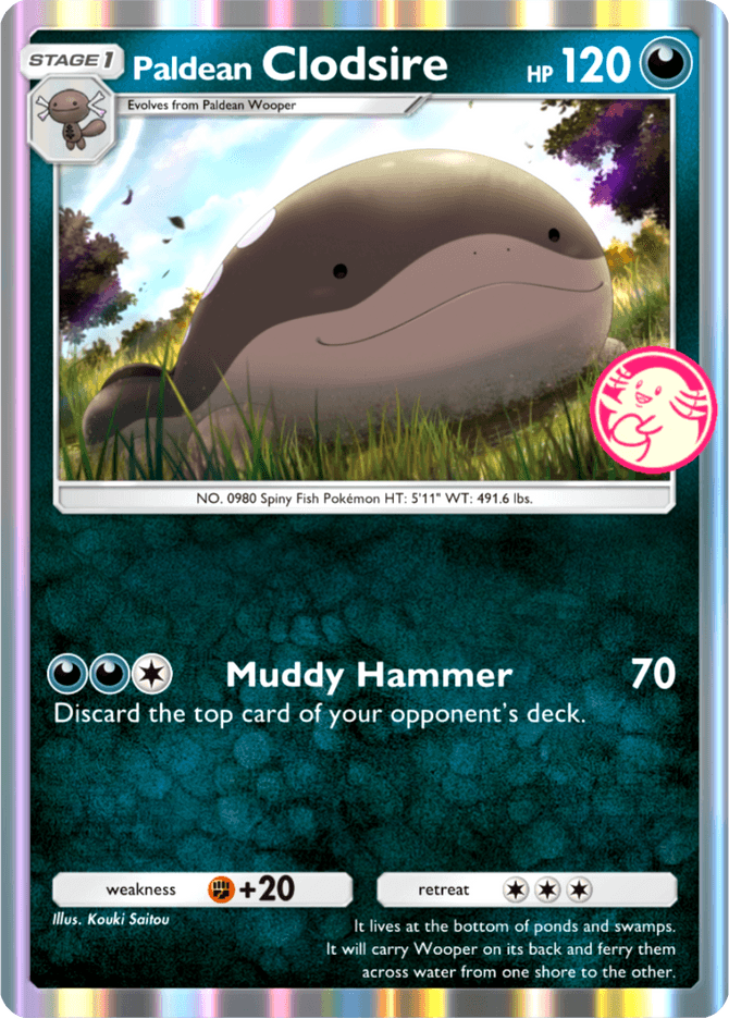 Paldean Clodsire (pb-040) card in Pokémon TCG Pocket