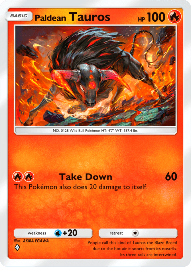 Paldean Tauros (b2b-014) card in Pokémon TCG Pocket