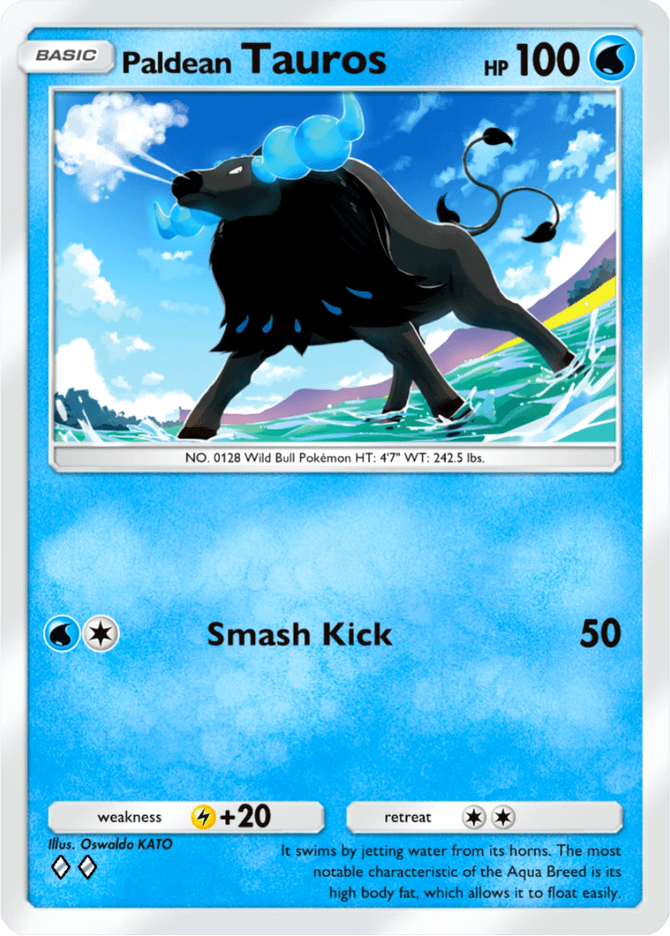 Paldean Tauros (b3-036) card in Pokémon TCG Pocket