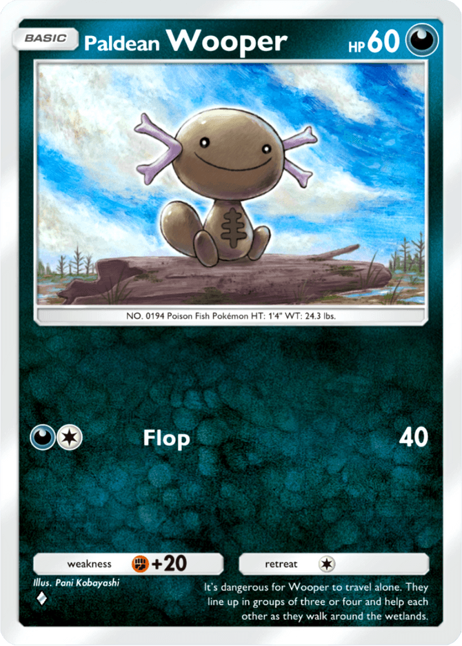 Paldean Wooper (b2a-064) card in Pokémon TCG Pocket