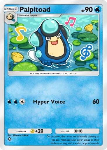 Palpitoad (b1-064) card in Pokémon TCG Pocket