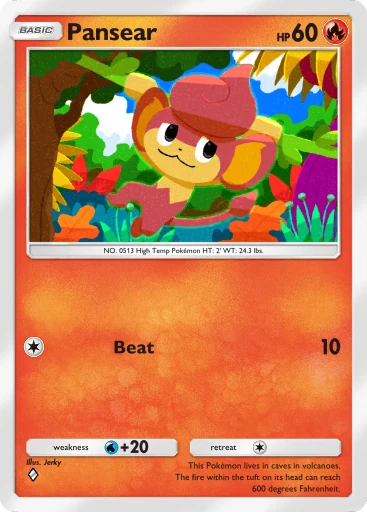 Pansear (b1-037) card in Pokémon TCG Pocket