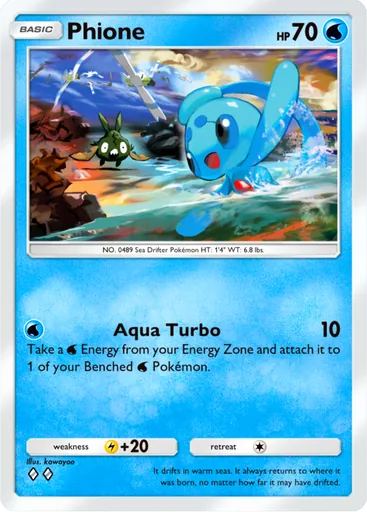 Phione (b2b-021) card in Pokémon TCG Pocket