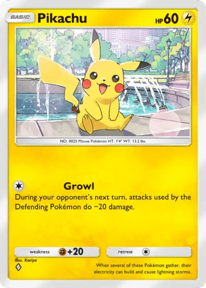 Pikachu card by Kariya