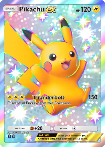 Pikachu ex (b1-321) card in Pokémon TCG Pocket