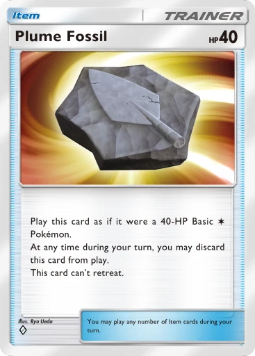 Plume Fossil (b1-214) card in Pokémon TCG Pocket