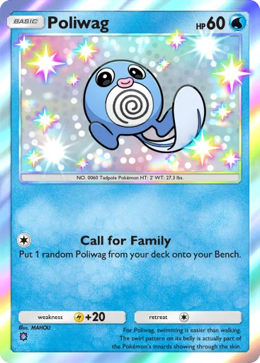 Poliwag (b1-295) card in Pokémon TCG Pocket