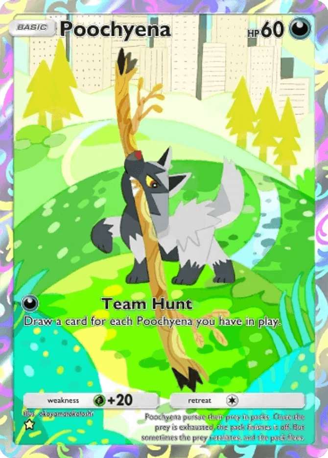 Poochyena card by okayamatakatoshi