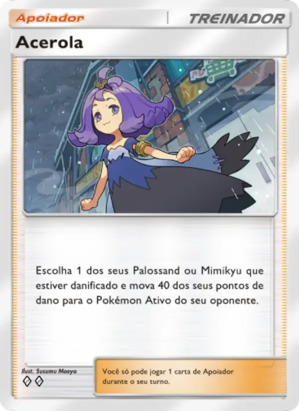 Acerola card in Portuguese