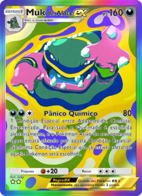 Alolan Muk ex-Karte auf Portugiesisch
