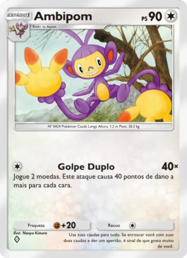 Ambipom card in Portuguese