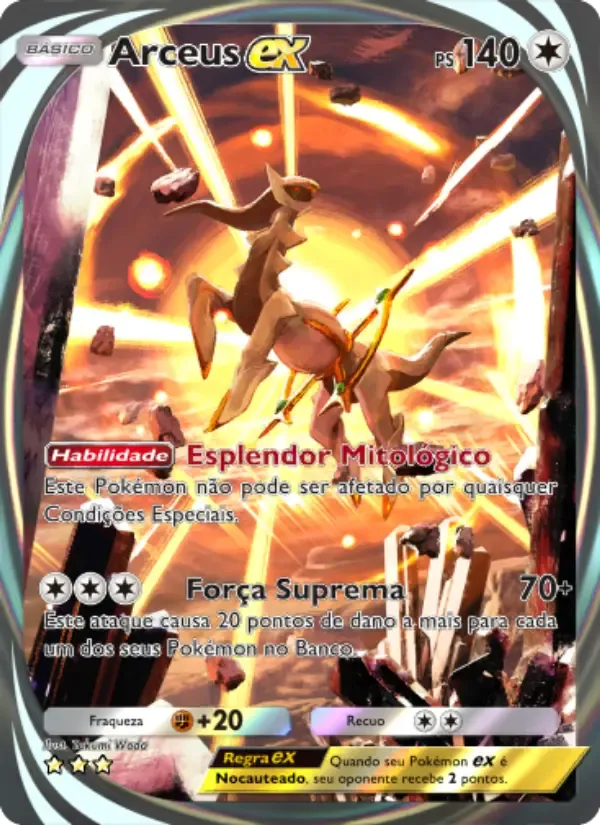 Arceus ex card in Portuguese