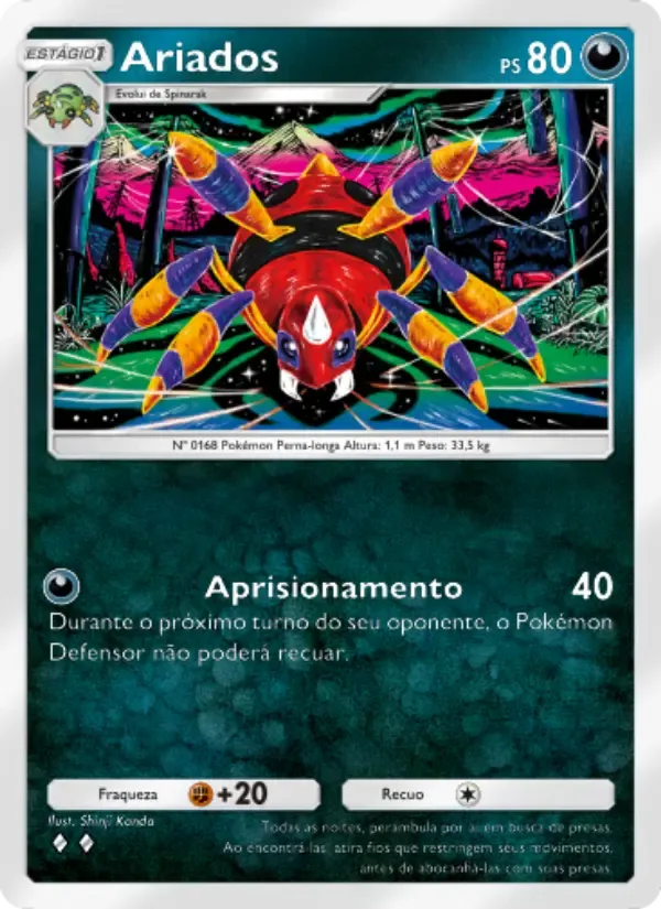 Ariados card in Portuguese