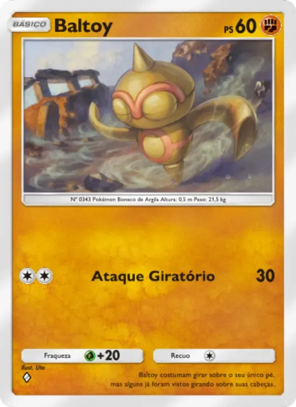 Baltoy card in Portuguese