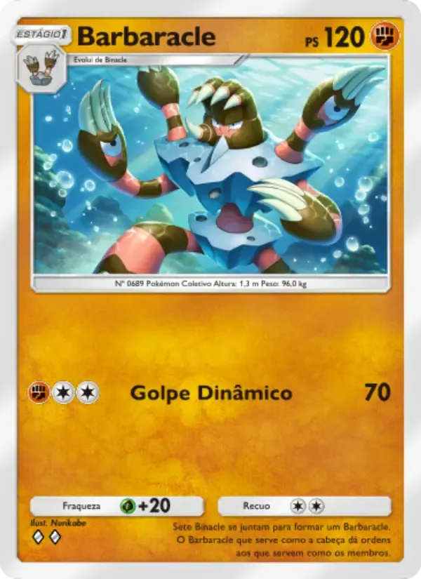 Barbaracle card in Portuguese