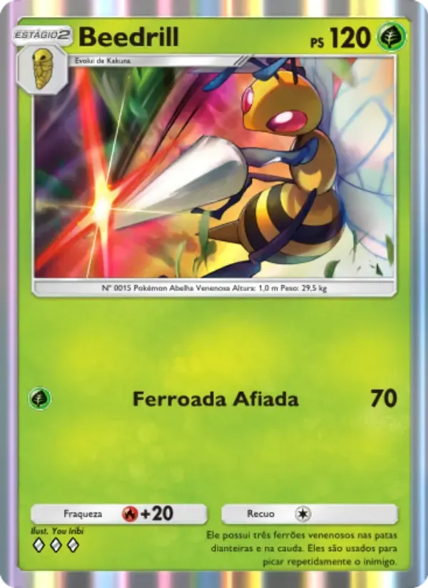 Carte Beedrill en Portugais