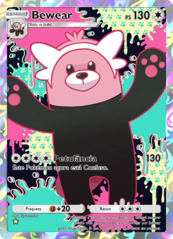 Bewear card in Portuguese