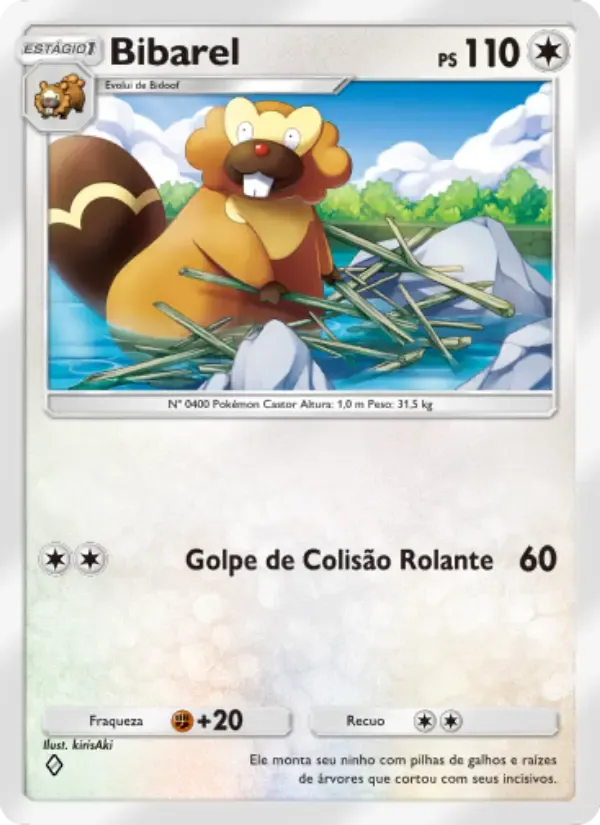 Bibarel card in Portuguese