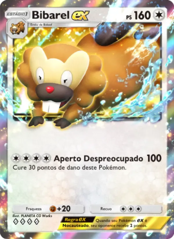Bibarel ex card in Portuguese