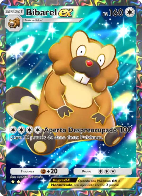 Bibarel ex card in Portuguese