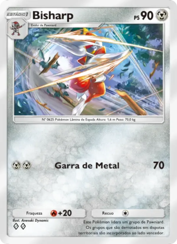 Bisharp card in Portuguese