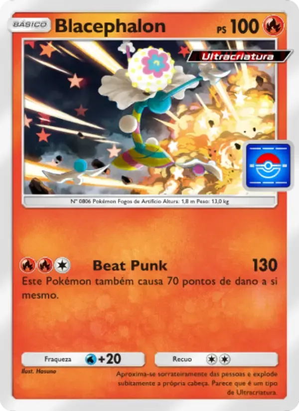 Blacephalon card in Portuguese