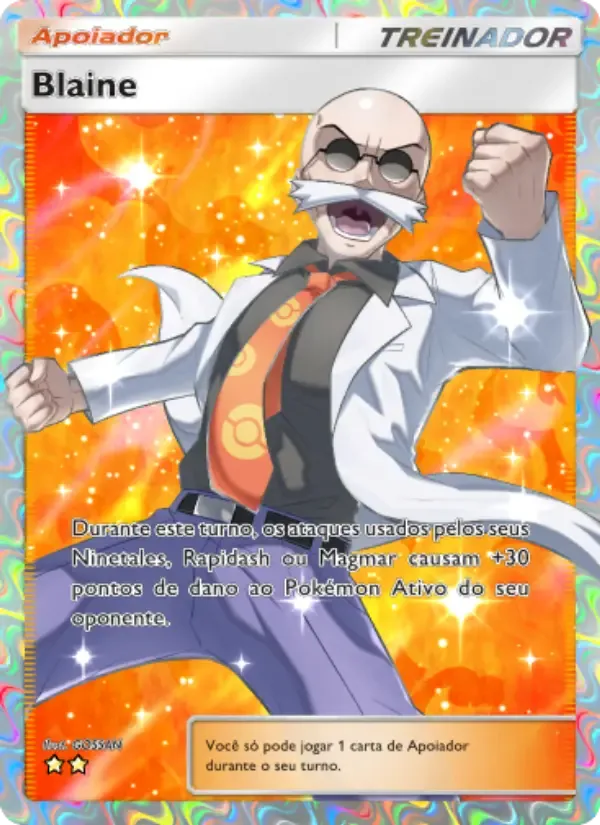 Blaine card in Portuguese