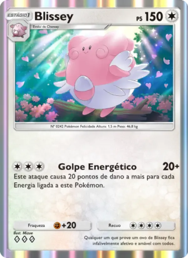 Blissey card in Portuguese