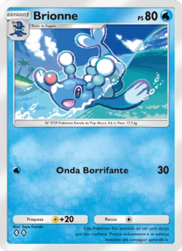 Brionne card in Portuguese