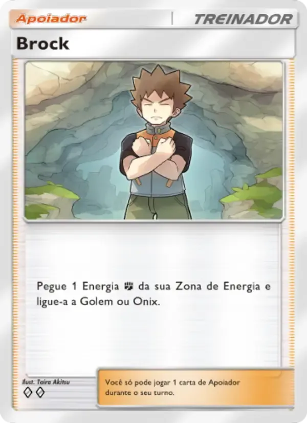 Brock card in Portuguese