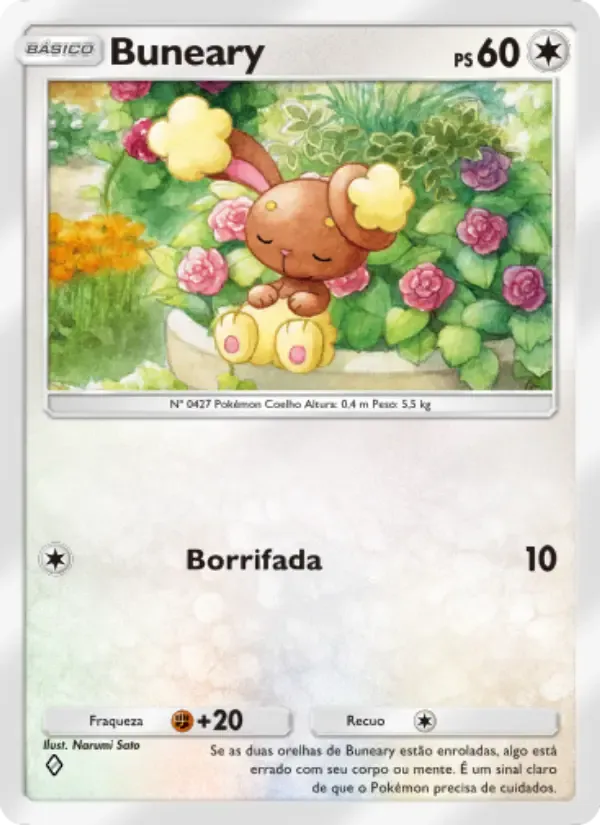 Buneary card in Portuguese