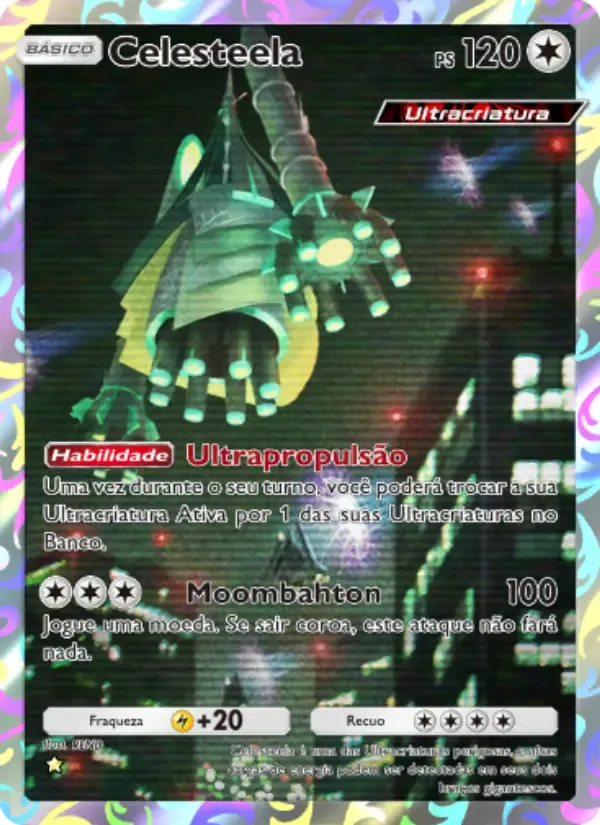 Celesteela card in Portuguese