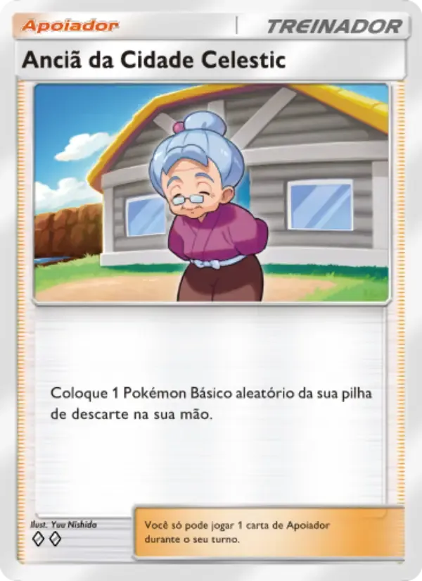 Celestic Town Elder card in Portuguese