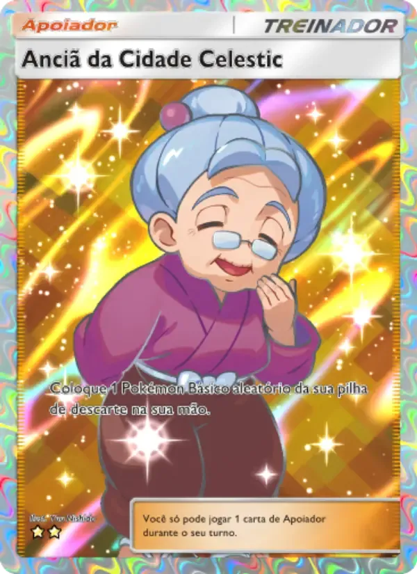 Celestic Town Elder card in Portuguese