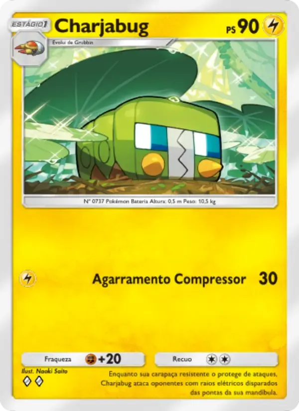 Charjabug card in Portuguese