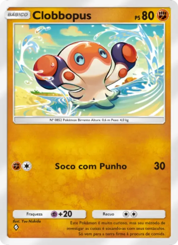 Clobbopus card in Portuguese