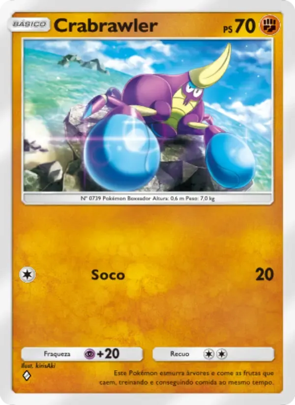 Crabrawler card in Portuguese