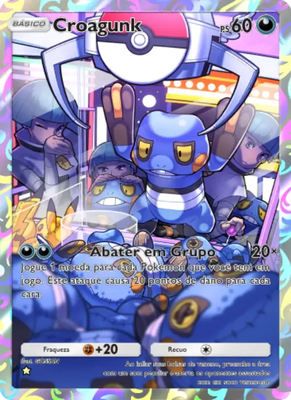 Croagunk card in Portuguese
