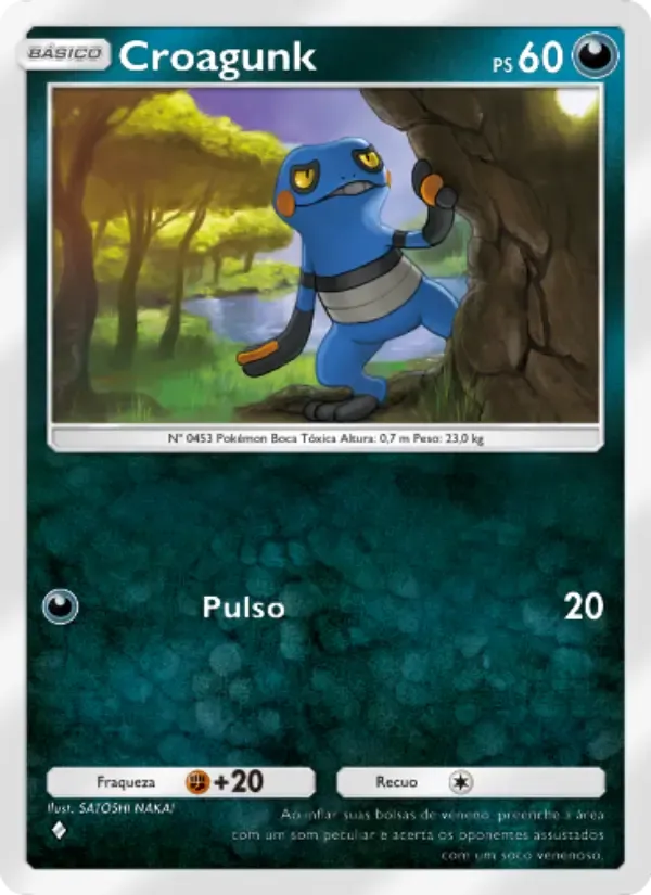 Croagunk card in Portuguese