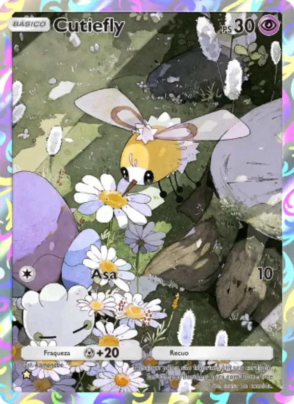 Cutiefly card in Portuguese
