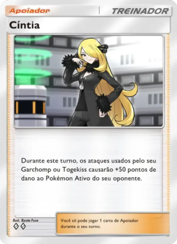 Cynthia card in Portuguese