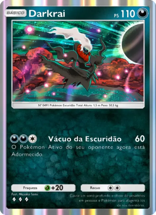 Darkrai card in Portuguese