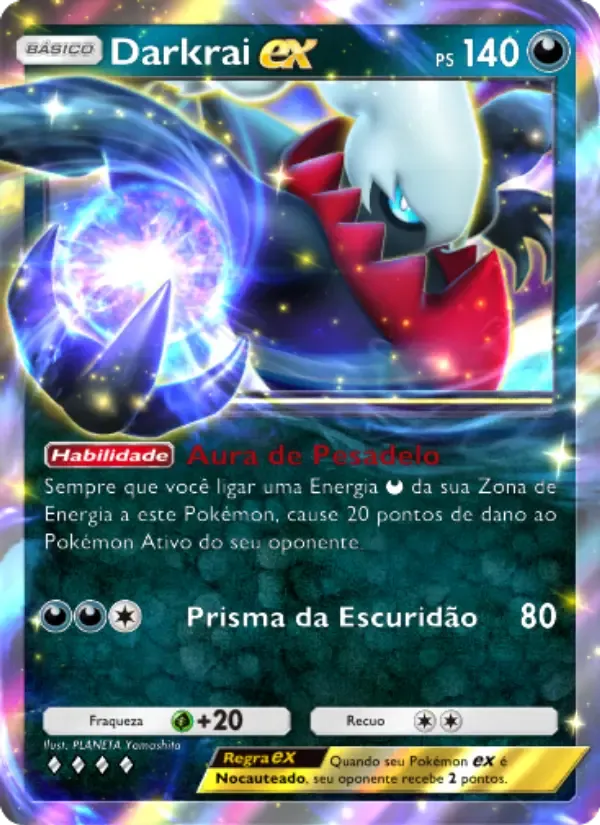 Darkrai ex card in Portuguese