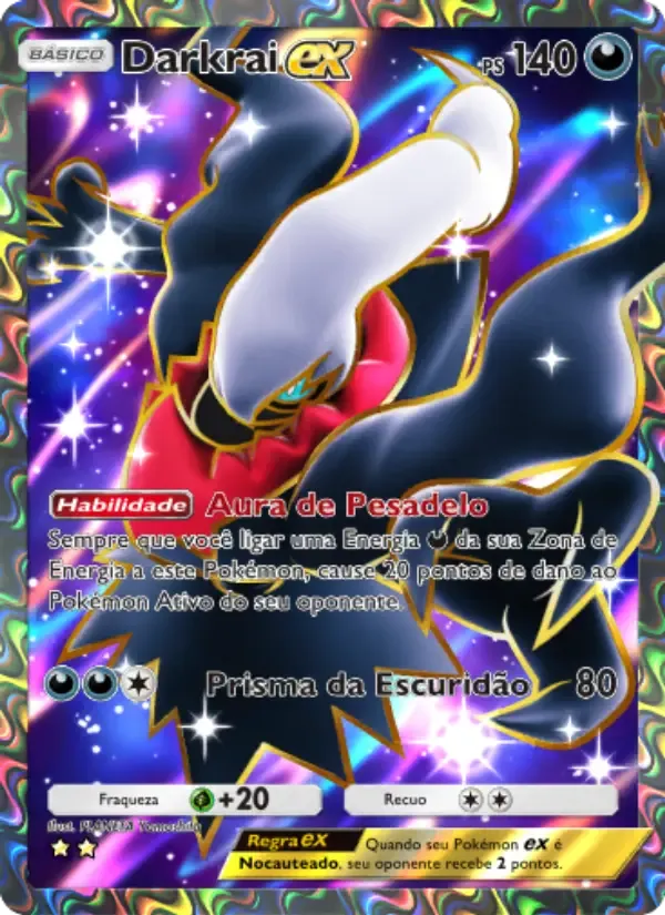 Darkrai ex card in Portuguese