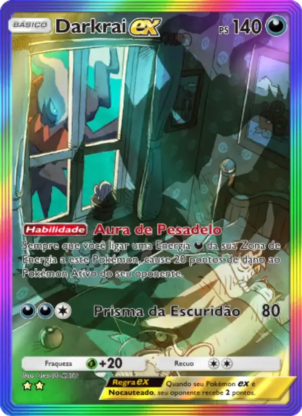 Darkrai ex card in Portuguese
