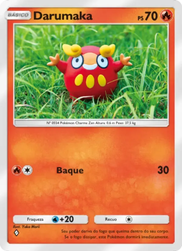 Darumaka card in Portuguese