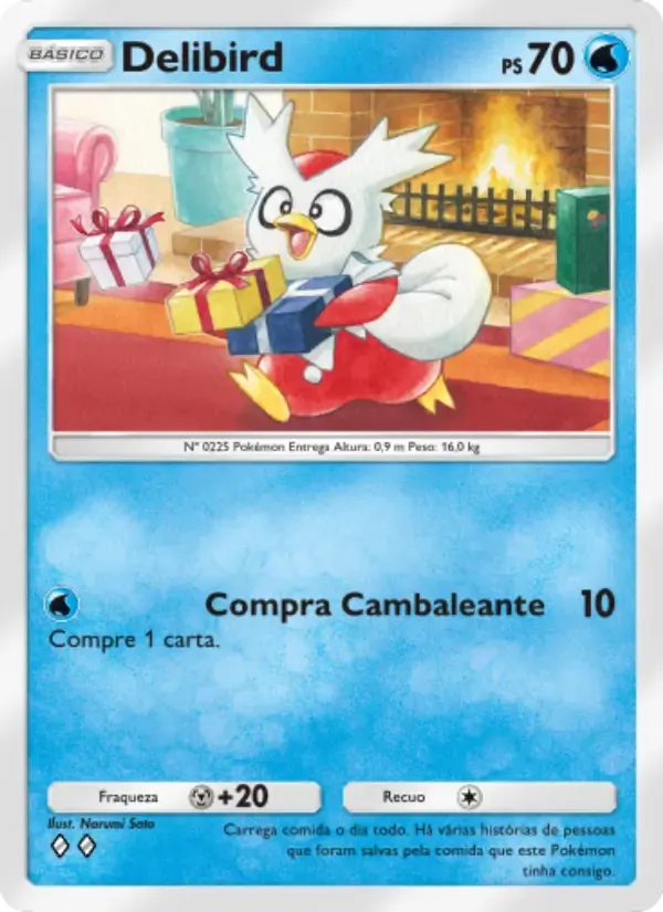 Delibird card in Portuguese
