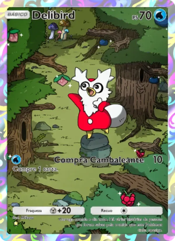 Delibird card in Portuguese