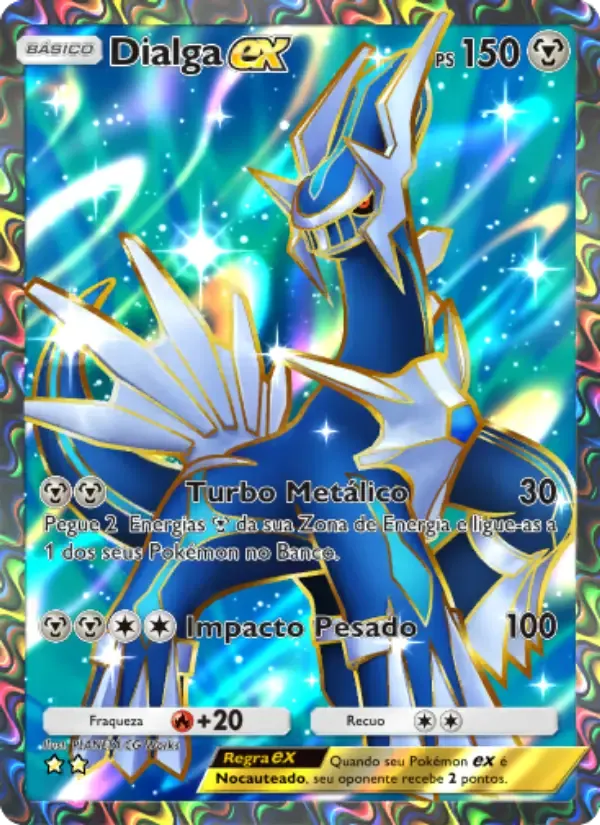 Dialga ex card in Portuguese