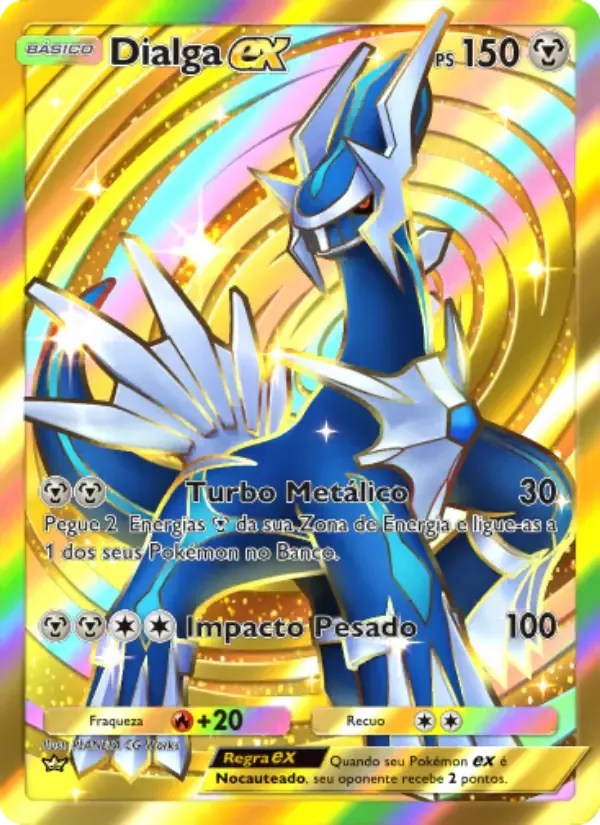 Dialga ex card in Portuguese